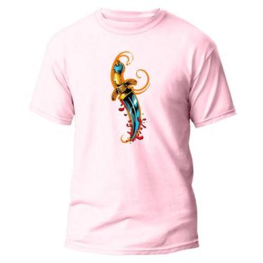 Imagem de Camiseta Algodão Premium Estampa Digital Adaga Gold Faca - NoBrand, Ro