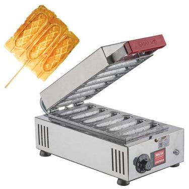 Imagem de Crepeira 6 Cavidades Industrial 220v Aço Inox - Malta