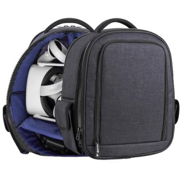 Imagem de Geekria Shield VR Headset Carrying Case Compatible with Meta Quest 3/Quest 2/Quest Pro/PSVR2/Pico Neo 3/Rift S/Go/HTC VIVE, with Customizable Interior & Rain Cover, Full-Sized Backpack
