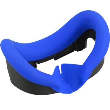 Imagem de Silicone Foam Eye Mask Face Cover for Meta Quest 3,VR Eye Mask Light-Blocking Nose Pad Face Pad Cushion Compatible for Oculus Quest 3 Headset VR Accessories