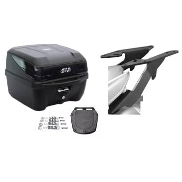 Imagem de KIT BAÚ 33L MOTO M.LOCK TRAFFIC III + BAGAGEIRO SCAM Lander 250 2022 2023 2024