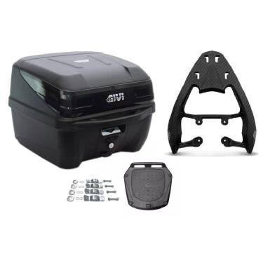 Imagem de KIT BAÚ 33L M.LOCK TRAFFIC III GIVI + BAGAGEIRO SCAM Cg 125 Cg 150 Cg 160 Fan Start Scam Fiber Force