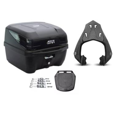 Imagem de KIT BAÚ MOTO 33L M.LOCK TRAFFIC III GIVI + BAGAGEIRO SCAM Fiberforce Fz25 2018 ATÉ 2024