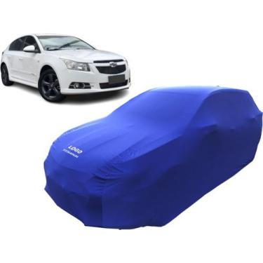 Imagem de Capa Carro Chevrolet Cruze Hatch Veste Fácil Com Elástico - Mz, Azul