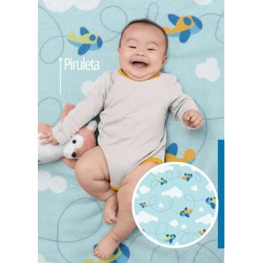 Imagem de Kit 5 Mantas Bebe MicroFibra Confort  90x110cm - Pequenos Defeitos - 1