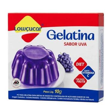 Imagem de Gelatina Uva Zero Açúcares Lowçúcar 10g - Lowçucar