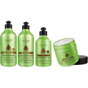 Imagem de Kit De Tratamento Cabelos Cacheados Moringa Oil Facinatus