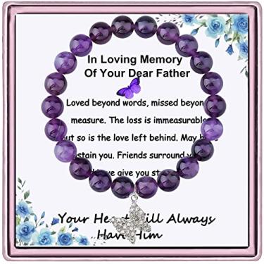 Imagem de PARTNER Presente de Pêsames da Memorial Jewelry A Piece of My Heart Lives In Heaven Pulseira Memorial Presentes para Perda de Amado, Pedra, na-unknow