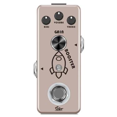 Imagem de ISET Pedal de Efeito Booster Analógico Rocket Boost para Guitarra Elétrica Baixo True Bypass