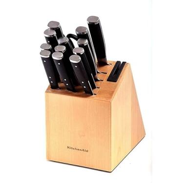 Imagem de Conjunto Facas Forjadas com Cepo e Capas protetoras 14 peças - KitchenAid - KitchenAid