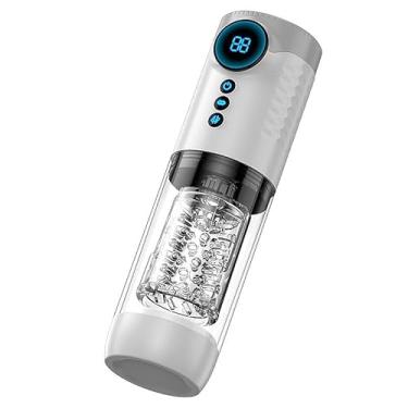 Imagem de Masturbador Masculino Automatico Storm 7 Modos Vai e Vem Rotação e Ventosa 25,5cm x 9cm em Silicone Recarregável