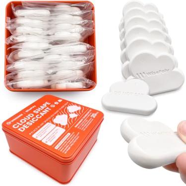 Imagem de Wisesorb Bloco dessecante de polímero, 20 peças de flecha de poliéster de 25 g lenta e continuamente absorvente de umidade com redução da atividade de oxigênio para armazenamento seguro de alimentos a