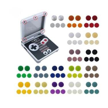 Imagem de Limentea 1 Set Screw Dust Plug Cover Rubber Plug For Gameboy Advance SP Housing Shell Case Replacement (White)