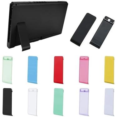 Imagem de Suporte de suporte traseiro colorido para substituição de console Nintend Switch NS NX Joy-Con (verde claro)