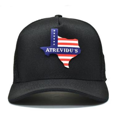 Imagem de Boné Trucker Telinha Texas Atrevidu's Country Masculino Feminino, Pret