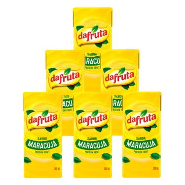 Imagem de Suco Dafruta Sabor de Maracujá 200ml 6 Unidades