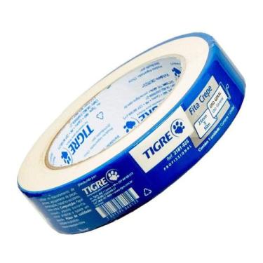 Imagem de Fita Crepe TIGRE 24mm X 50m  KIT com 6 rolo