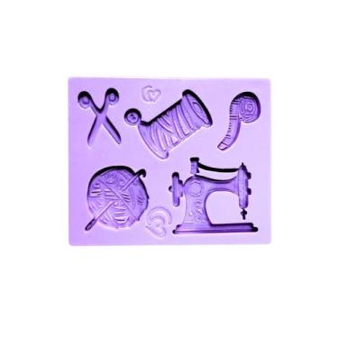 Imagem de F1816 molde de silicone mini costura confeitaria biscuit - Confeitaria