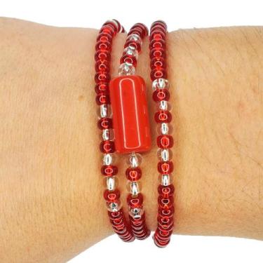 Imagem de Pulseira Guia de Proteção Orixá Iansã Vermelha - Balaio de Santo, 19 c