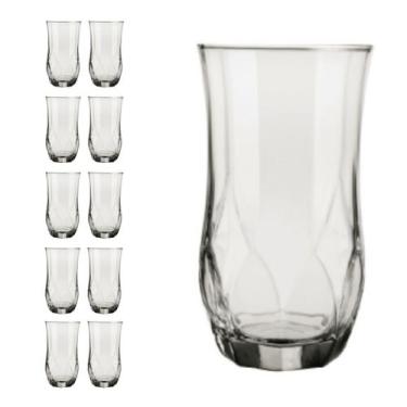 Imagem de Jogo 10 Copos Ópera Duravel 360ml Redondo Transparente Nadir - NADIR F