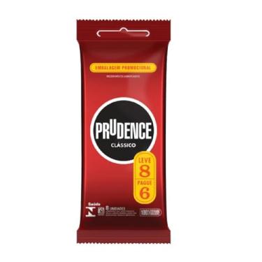 Imagem de Prudence Preservativo Lubrificado Branco Pacote De 8