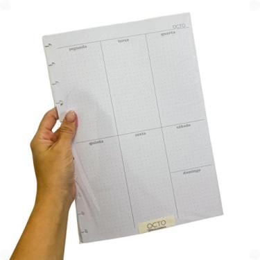 Imagem de Refil Planner Semanal Vertical Grande - Caderno de Disco - Octo