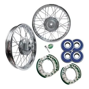 Imagem de Aro Roda Jante Montado Cg 125 Fan Titan 2000/2008 Ks par - Fabreck / P