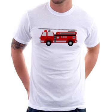 Imagem de Camiseta Caminhão de Bombeiro - Foca na Moda, Branco, G