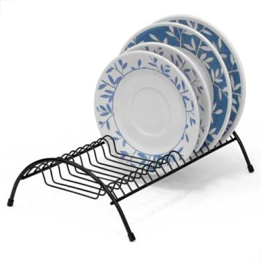 Imagem de Escorredor de Pratos de Metal, 29cm, Preto, Suporte para Cozinha
