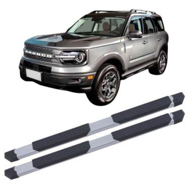 Imagem de Estribo Bronco 2021 2022 2023 2024 Tubular Extreme Prata - C&K