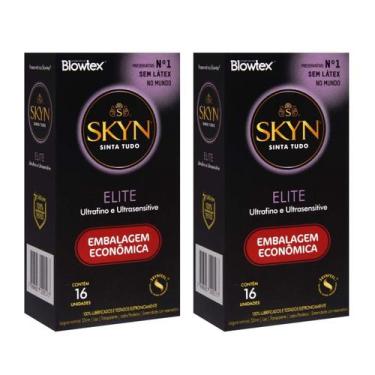 Imagem de Preservativo Hipoalergênico Material Sintético Skyn Elite Caixa com 16