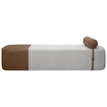 Imagem de Puff Recamier Orgânico Diamante Casal 140cm Bouclê Facto - SOFA STORE