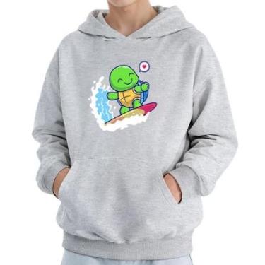 Imagem de Moletom Infantil Canguru Menino Estampa Tartaruga Surf-Masculino