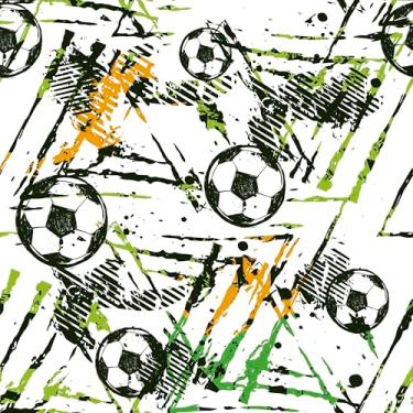 Imagem de Papel De Parede Adesivo Futebol Bola Quarto 3m