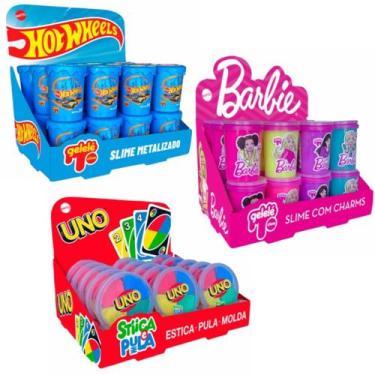 Imagem de Coleção mattel: slime barbie, hot wheels, uno doce brinquedo - DOCEBRI