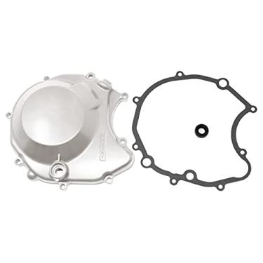 Imagem de Distance Powersports DP 0431-001 Tampa magnética do estator do lado esquerdo com vedação de óleo OEM e junta OEM serve para Suzuki LT230S LT250S QuadSport