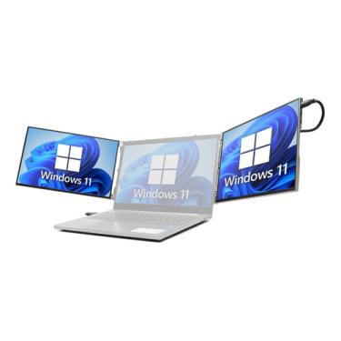 Imagem de Monitor Duplo Notebook 14 Polegadas Tela 60hz Portatil 1080p D-TELA04 extensor de tela computador celular independente dobravel ips leve