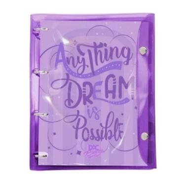 Imagem de Fichário Breeze lilás 192 folhas - DAC