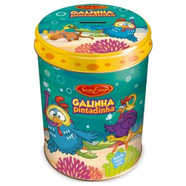 Imagem de Lata Cofrinho Sabor Leite Galinha Pintadinha 100g Sortido - Santa Edwiges