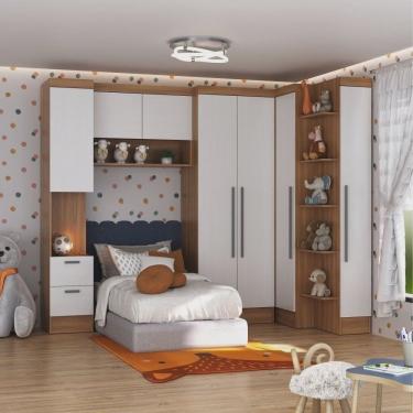 Imagem de Quarto Infantil Completo 5 Peças Ella Espresso Móveis