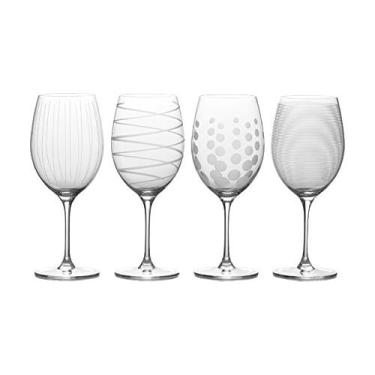 Imagem de Copo de vinho tinto Mikasa Cheers Bordeaux, 24 onças, conjunto de 4