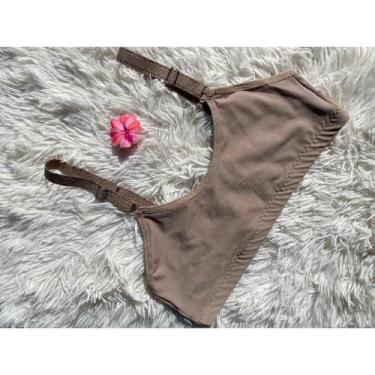 Imagem de Sutiã Sem Bojo Com Alças Reforçadas Forro Duplo Sem Aro Tecido Confort