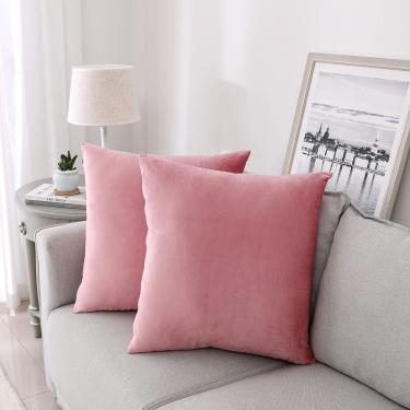 Imagem de Capas de almofada decorativas NiNi ALL Velvet 70x70cm rosa