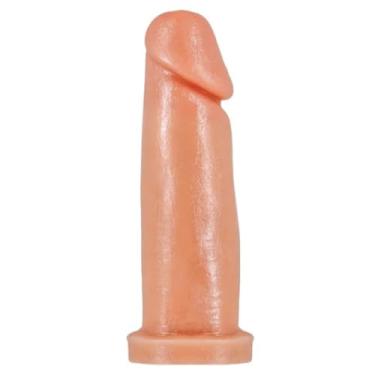Imagem de Prótese Garanhão Maciço 13,2 X 3,9 Cm Prazer Real Fetiche Brinquedo Adulto Pênis Resistente