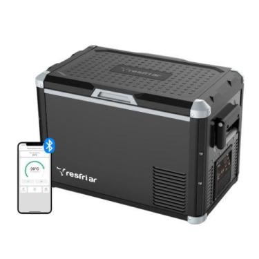 Imagem de Geladeira Portátil Caminhão Resfriar 45 Litros 12v 24v 110v 220v com B