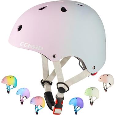 Imagem de CELOID Capacete de bicicleta infantil, capacetes de skate para crianças de 10 a 12 a 14 a 16 anos, meninos e meninas, ajustável, multiesportivo, bicicleta, skate, patins, patins, patins, patins