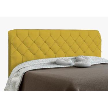 Imagem de Cabeceira Paris Para Cama Box Solteiro Canário Suede Nest - JS