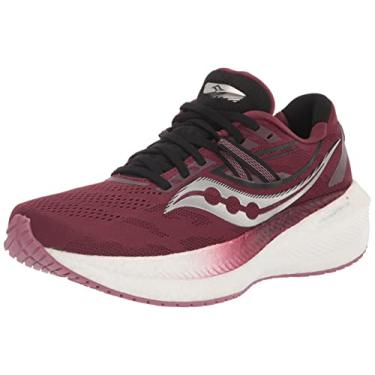 Imagem de Saucony Triumph 20 Tênis de corrida feminino, Sol/Rosa, 9 Wide