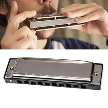 Imagem de 10 Orifícios C Gaita -chave - órgão da Boca Portátil para Iniciantes, S e Amantes da Música, SM Wind Instrument