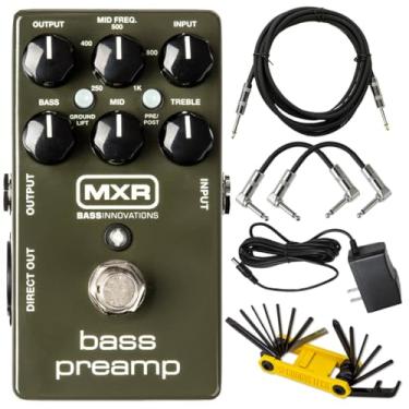 Imagem de Tonebird Pedal De Efeitos Pré-Amplificador Mxr M81 Bass Innovations Com Fonte De Alimentação De 9 V 1500 Ma, Ferramenta Multifuncional Groovetech, Cabo De Conexão, Pacote De Cabos De Instrumento Par